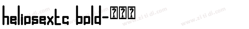heliosextc bold字体转换